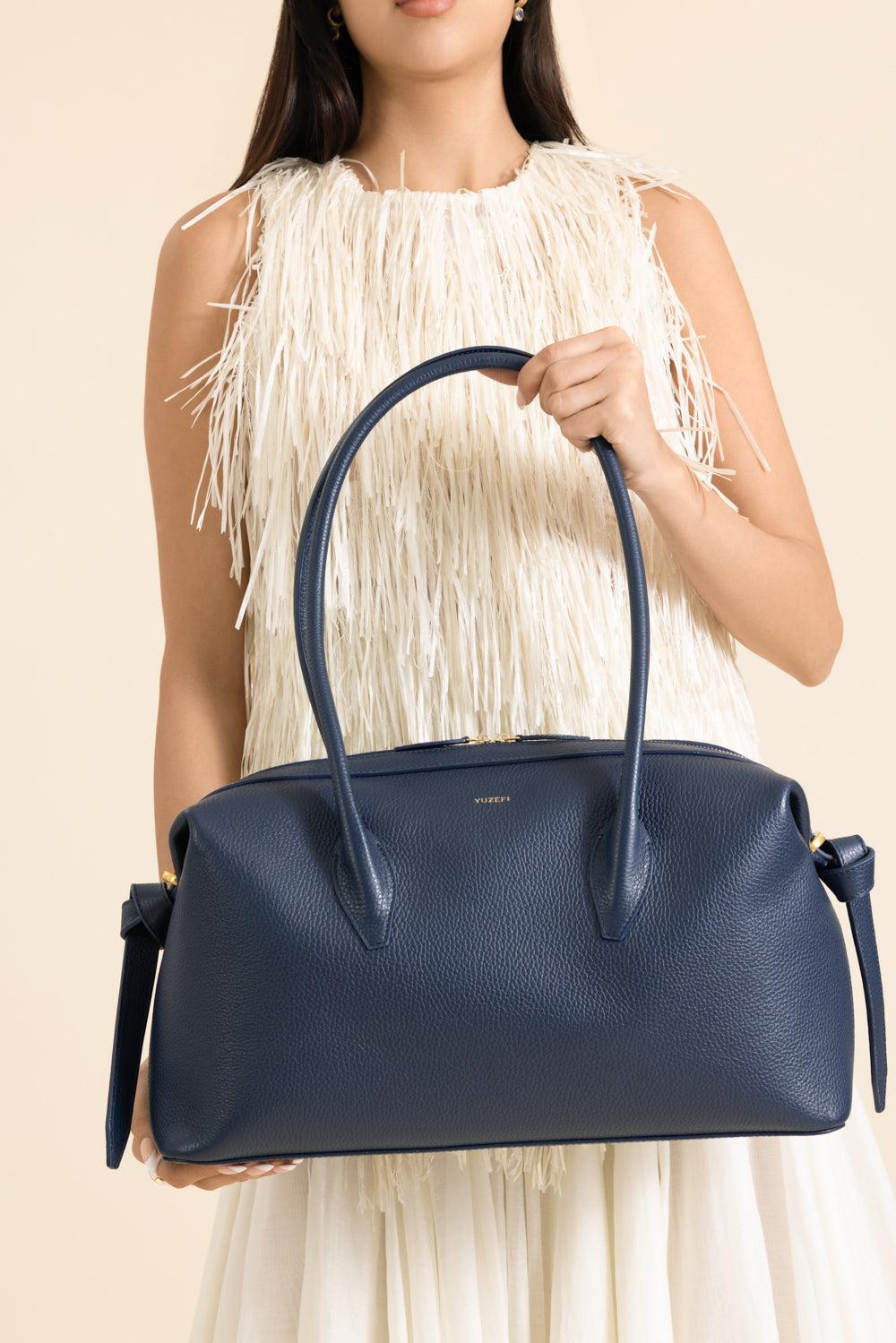 Brioche Duffle Bag - Midnight-BLACK-O/S-HANDBAGSHOULDER-YUZEFI