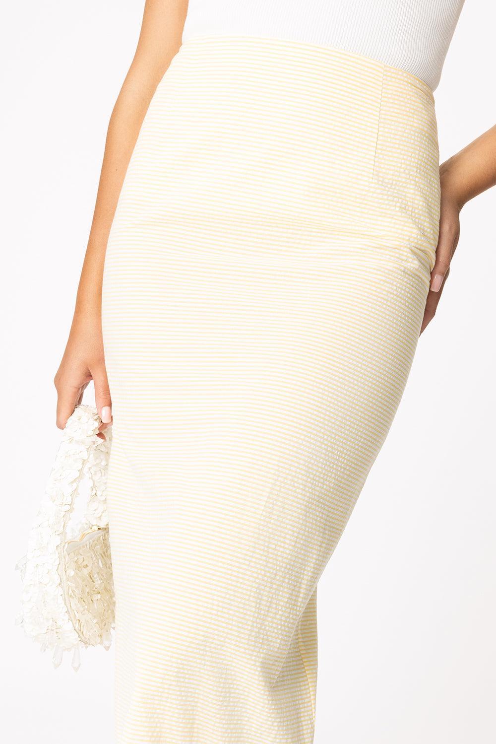 Roxane Skirt-YELLOW IVORY-34-CLOTHINGSKIRTMIDI-BERNADETTE