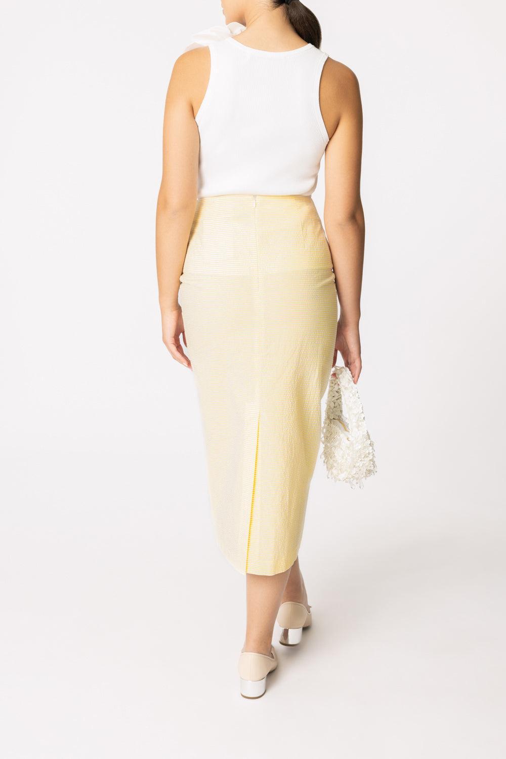 Roxane Skirt-YELLOW IVORY-34-CLOTHINGSKIRTMIDI-BERNADETTE