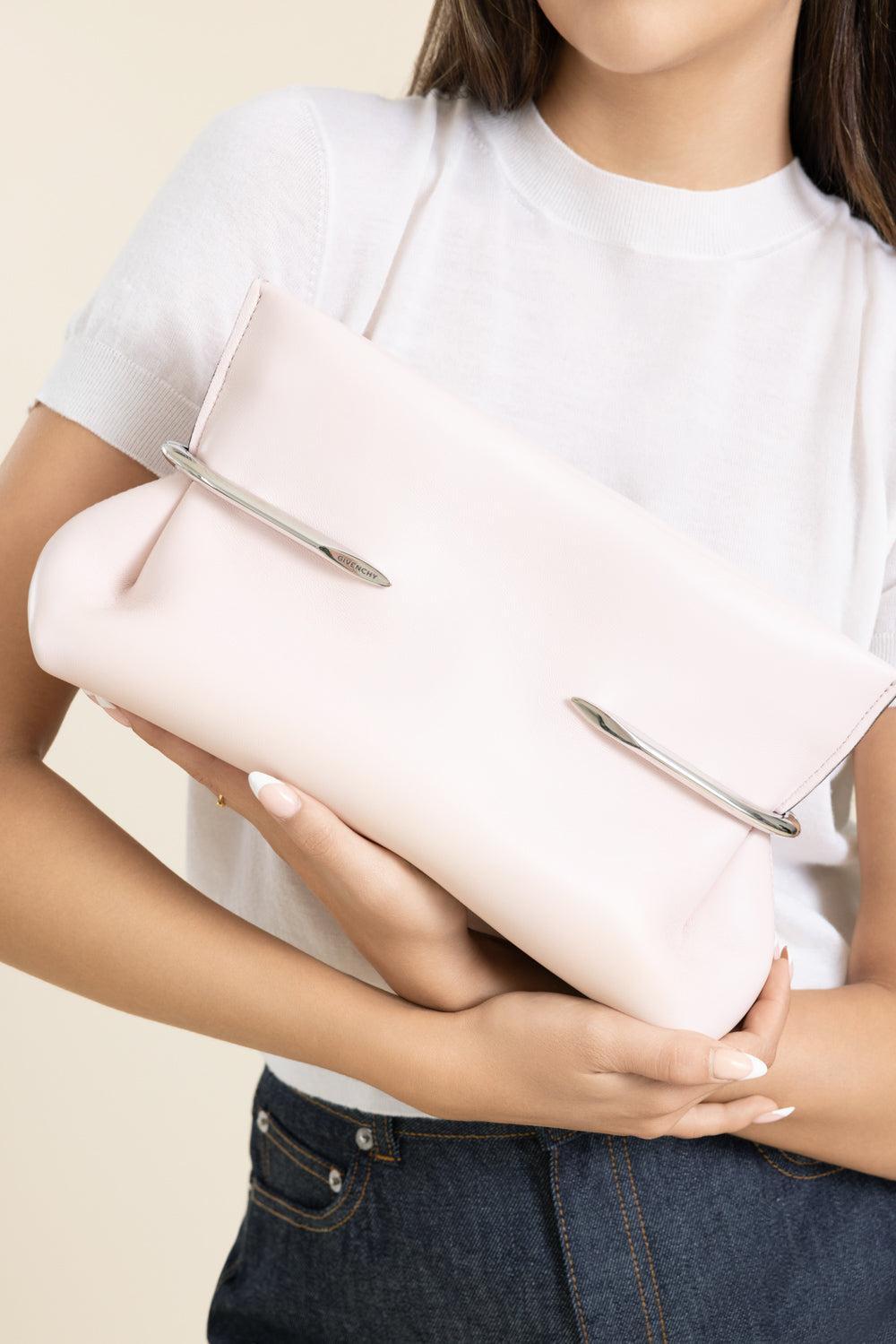 Pinch Soft Clutch - Baby Pink-PINK-O/S-HANDBAGCLUTCHES-GIVENCHY