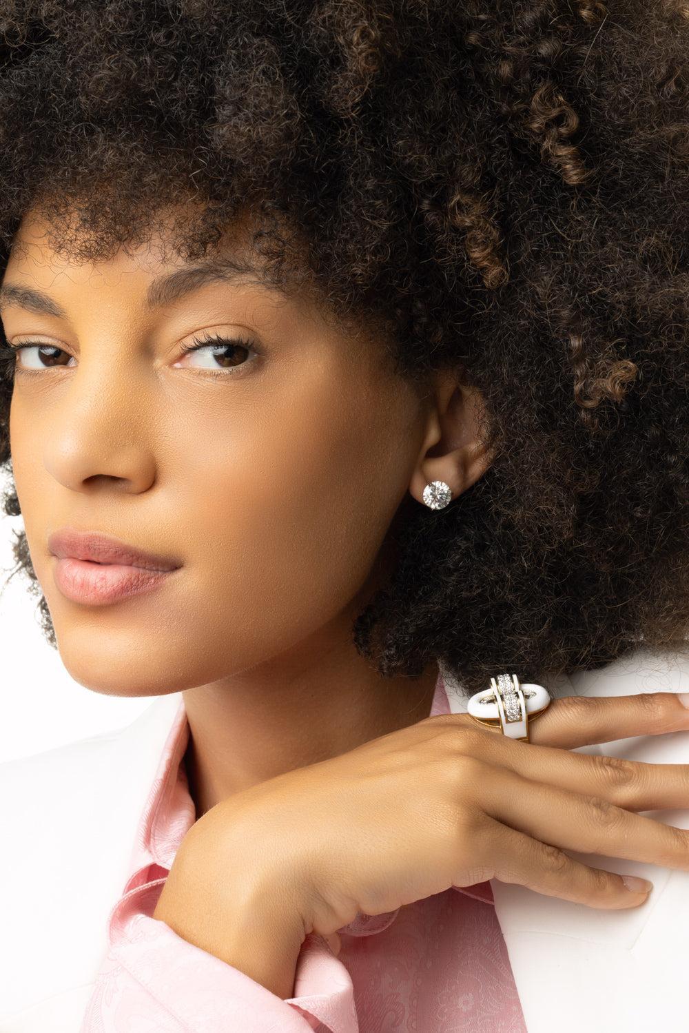Round Diamond Stud Earrings-PLATINUM-JEWELRYFINE JEWELEARRING-KWIAT