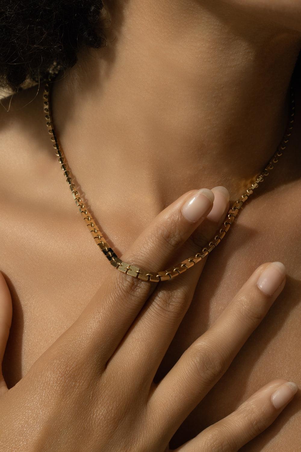 Foundation Chain Necklace-YELLOW GOLD-JEWELRYFINE JEWELNECKLACE O-CADAR