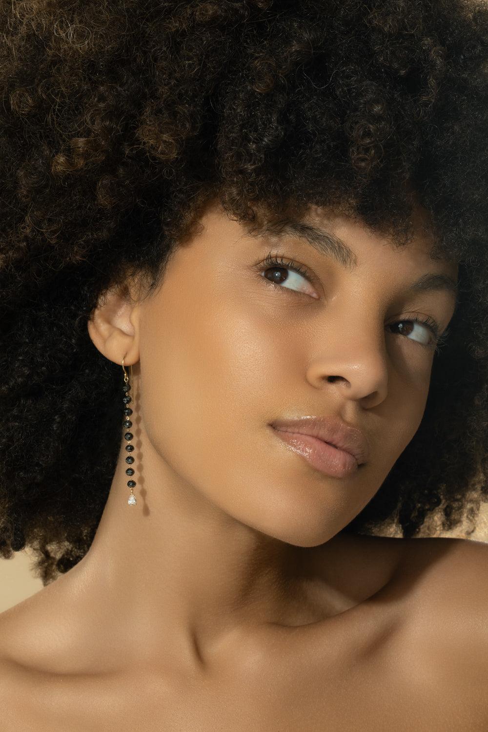 Reflections Single Drop Earrings-YELLOW GOLD-JEWELRYFINE JEWELEARRING-CADAR