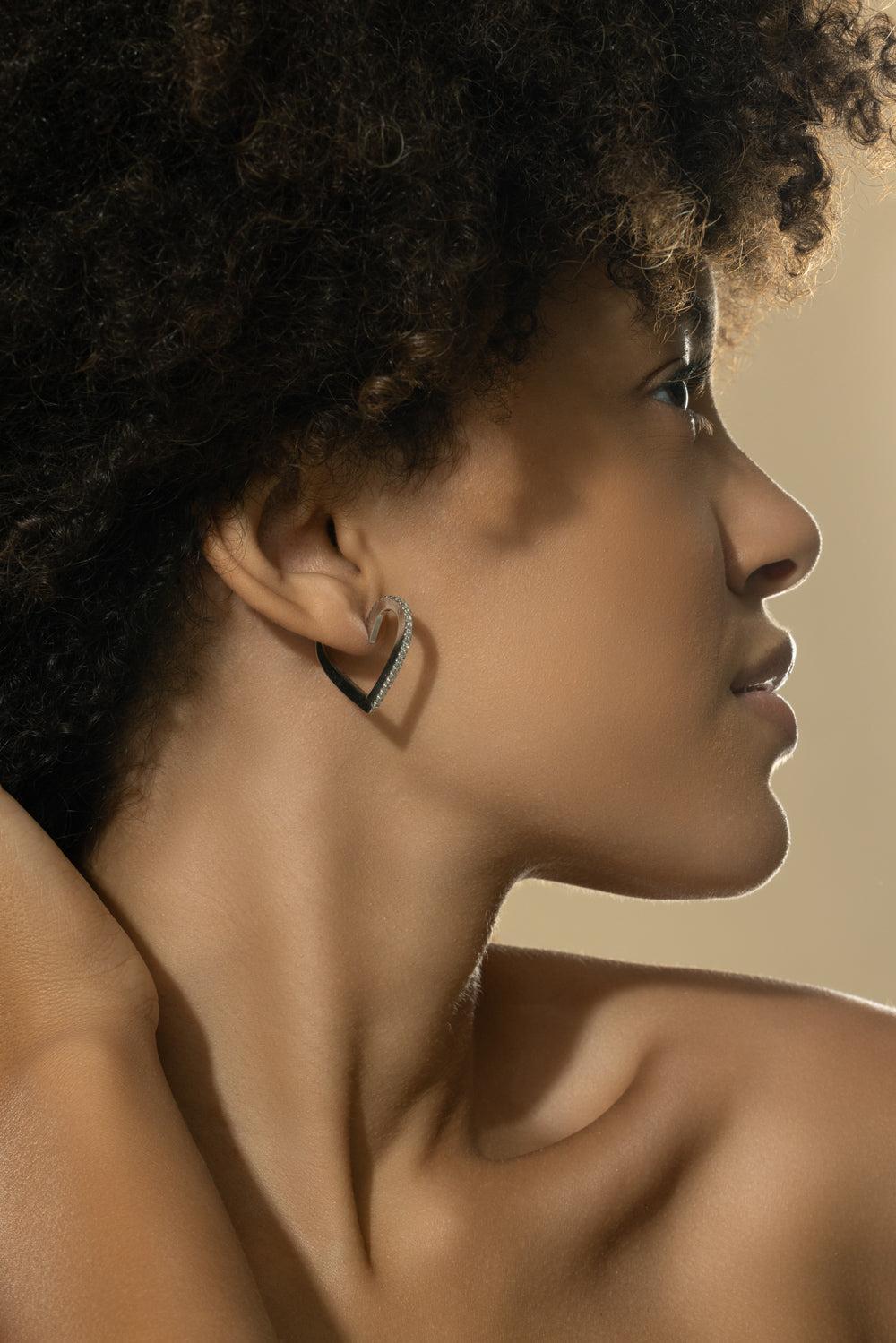 Medium Endless Heart Hoops-WHITE GOLD-JEWELRYFINE JEWELEARRING-CADAR