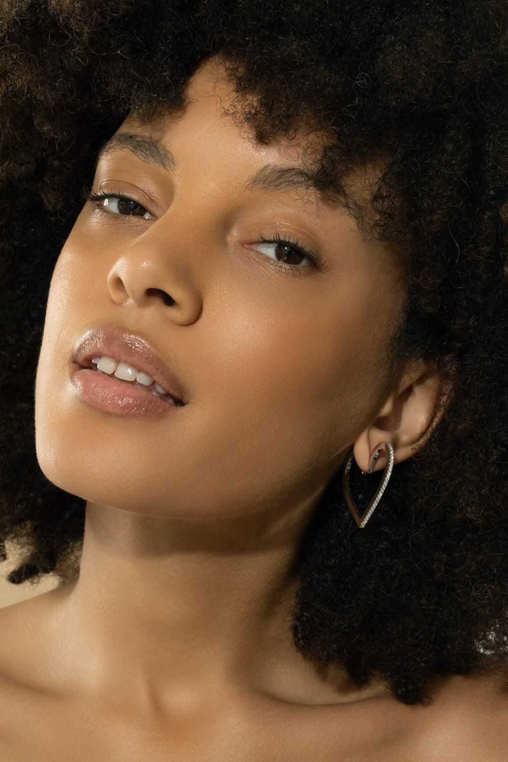 Large Endless Heart Hoops-WHITE GOLD-JEWELRYFINE JEWELEARRING-CADAR