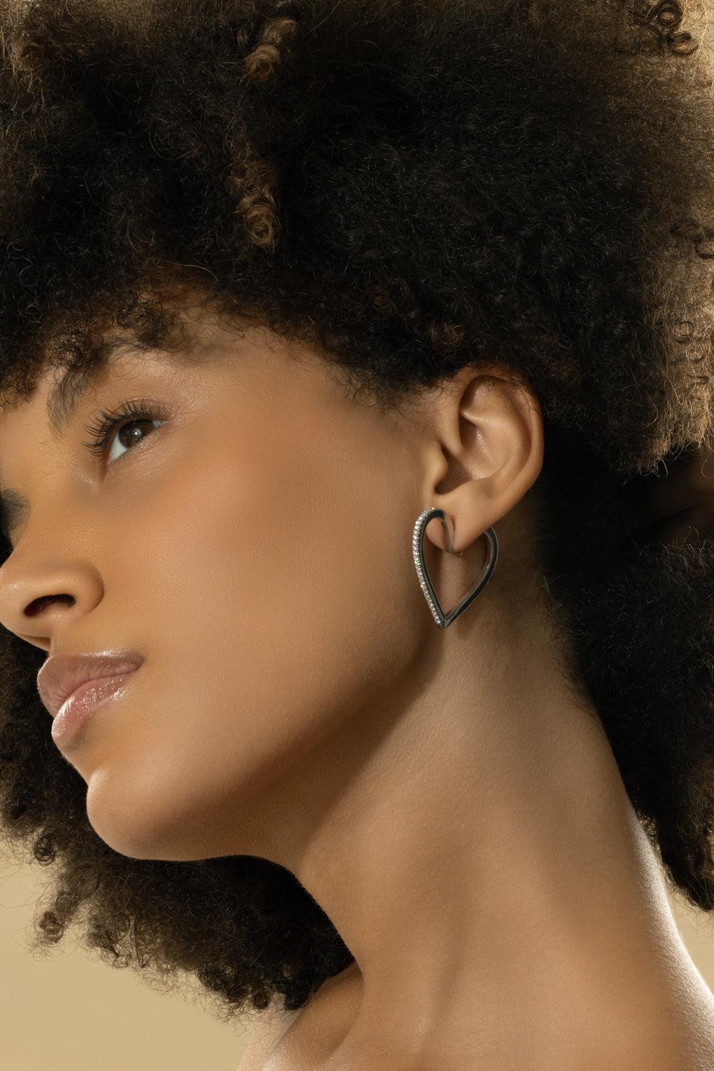 Large Endless Heart Hoops-WHITE GOLD-JEWELRYFINE JEWELEARRING-CADAR
