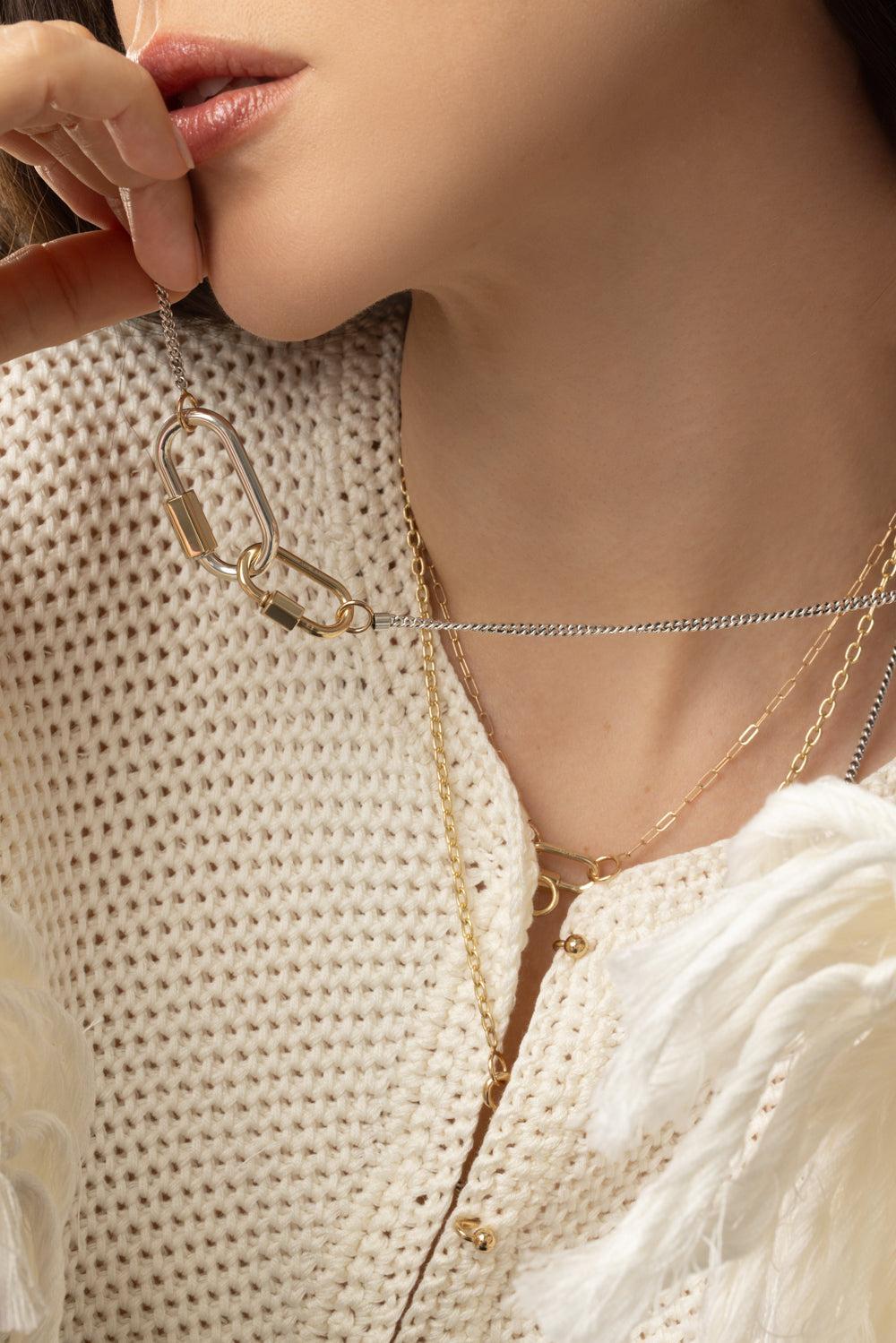 Not So Heavy Curb Chain - 18in-YELLOW GOLD-18-JEWELRYFINE JEWELNECKLACE O-MARLA AARON