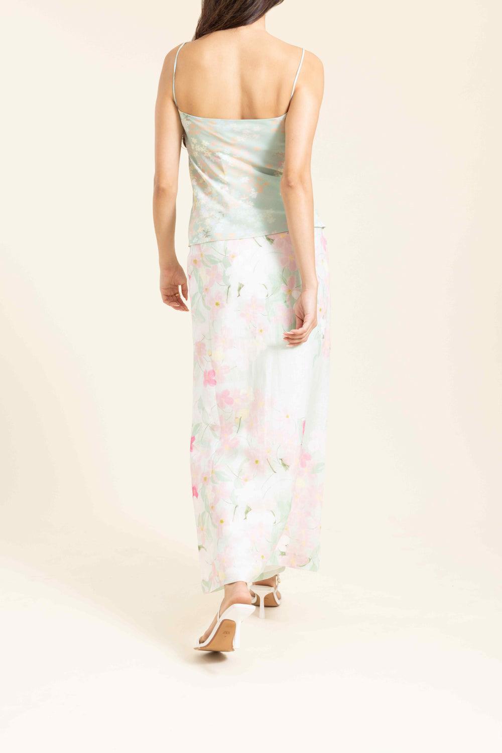 Carmen Long Skirt-GREEN-34-CLOTHINGSKIRTMAXI-BERNADETTE