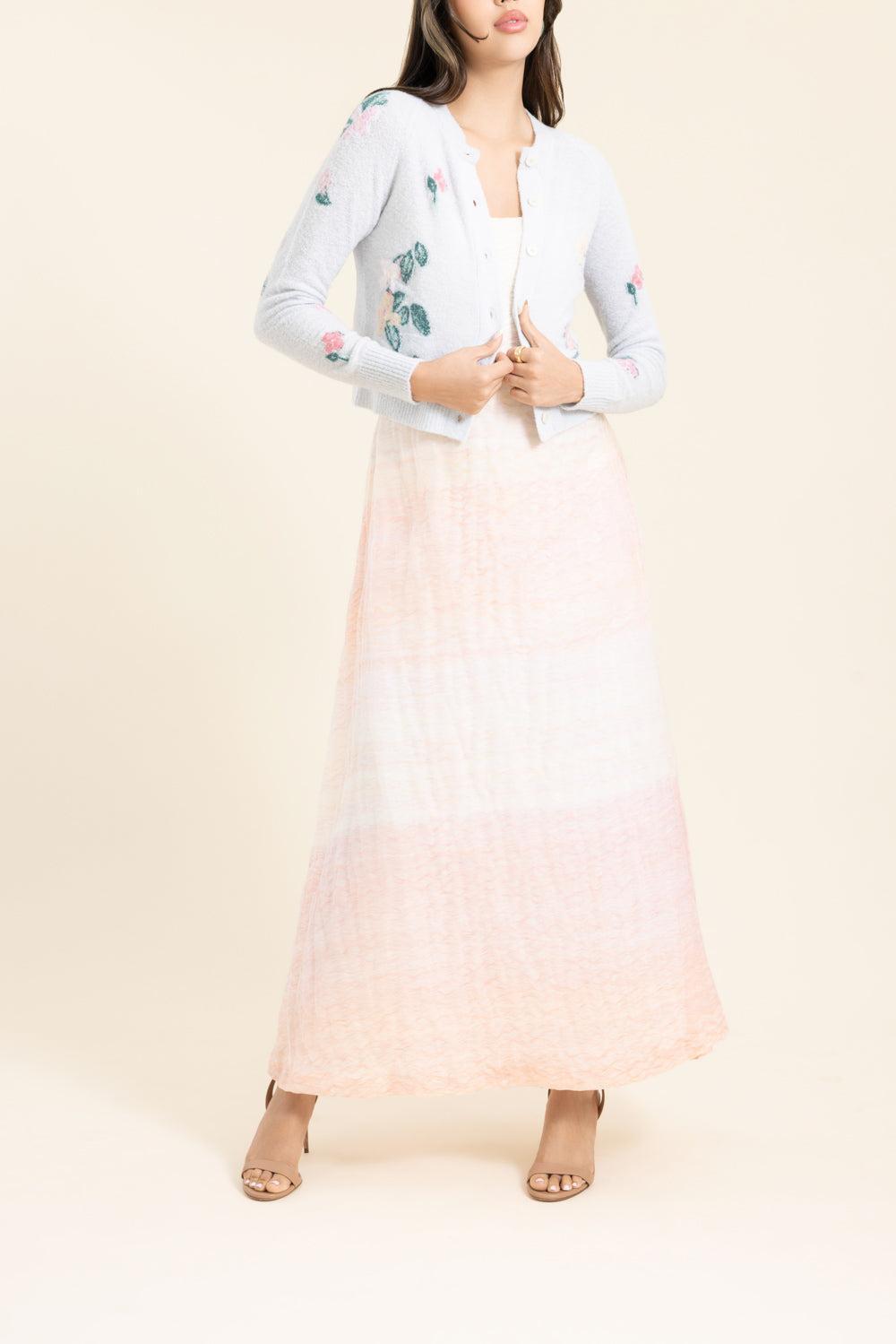 Clemence Cardigan - Grey Blue-BLUE-XS-CLOTHINGTOPCARDIGAN-BERNADETTE