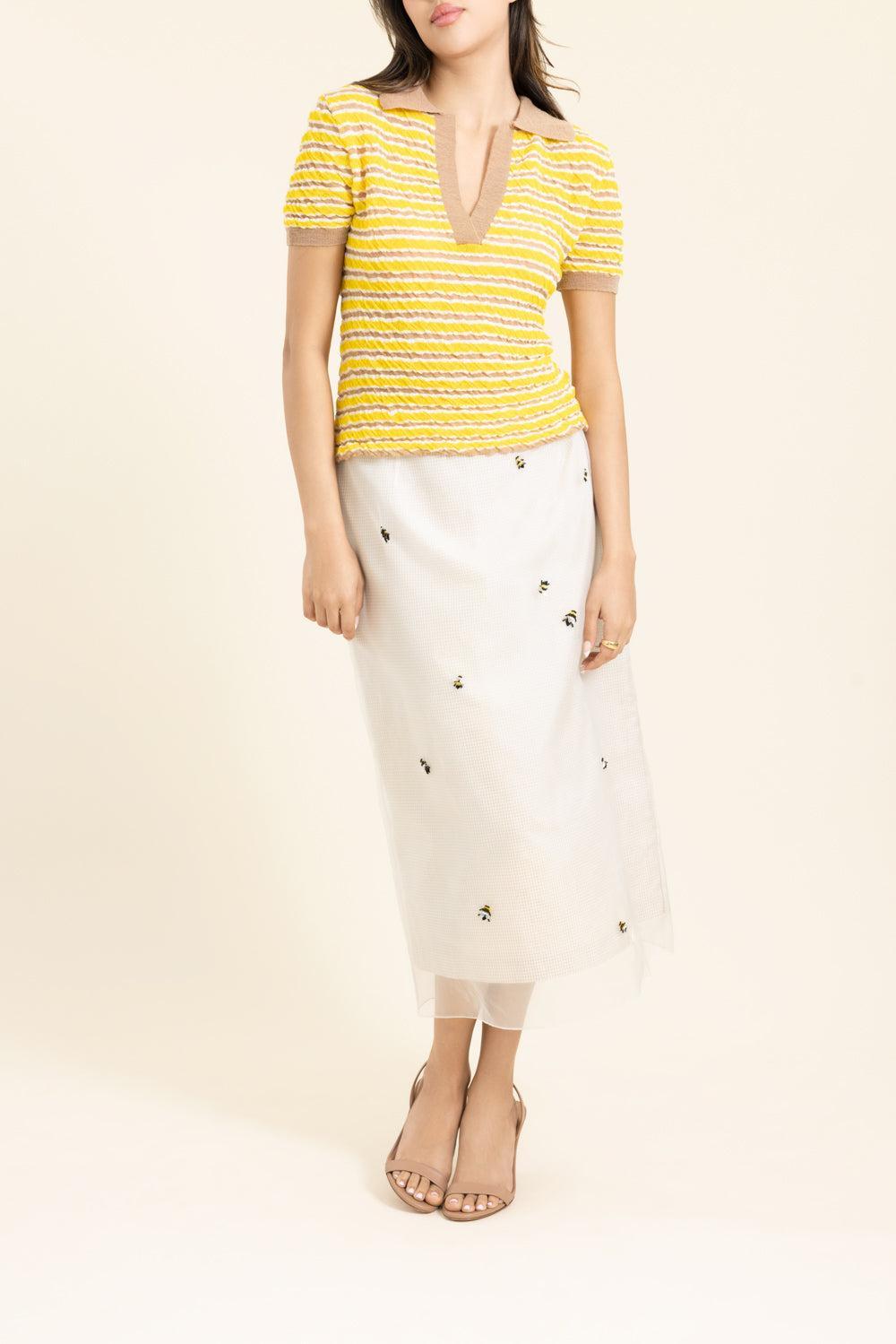 Ophelia Pullover - Yellow Stripe-YELLOW-XS-CLOTHINGTOPKNITS-BERNADETTE
