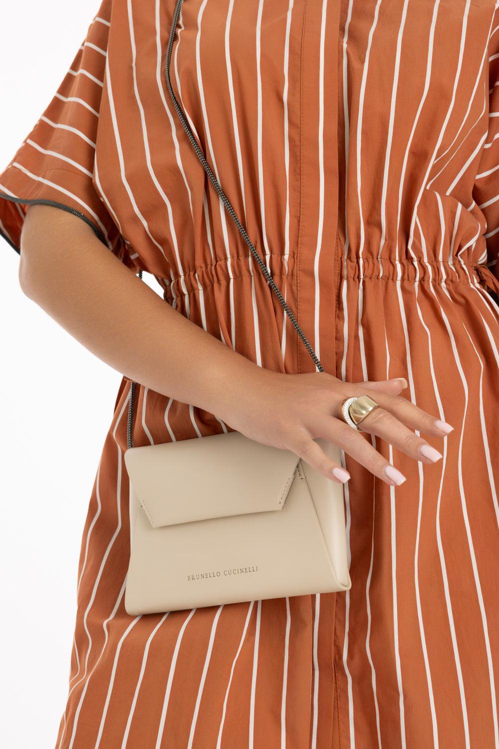 Soft Leather Purse-CREAM-O/S-HANDBAGSHOULDER-BRUNELLO CUCINELLI