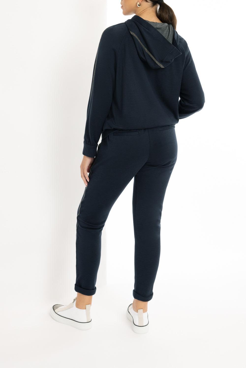 Cuff Jogger-NGHT SKY-XS-CLOTHINGPANTCASUAL-BRUNELLO CUCINELLI