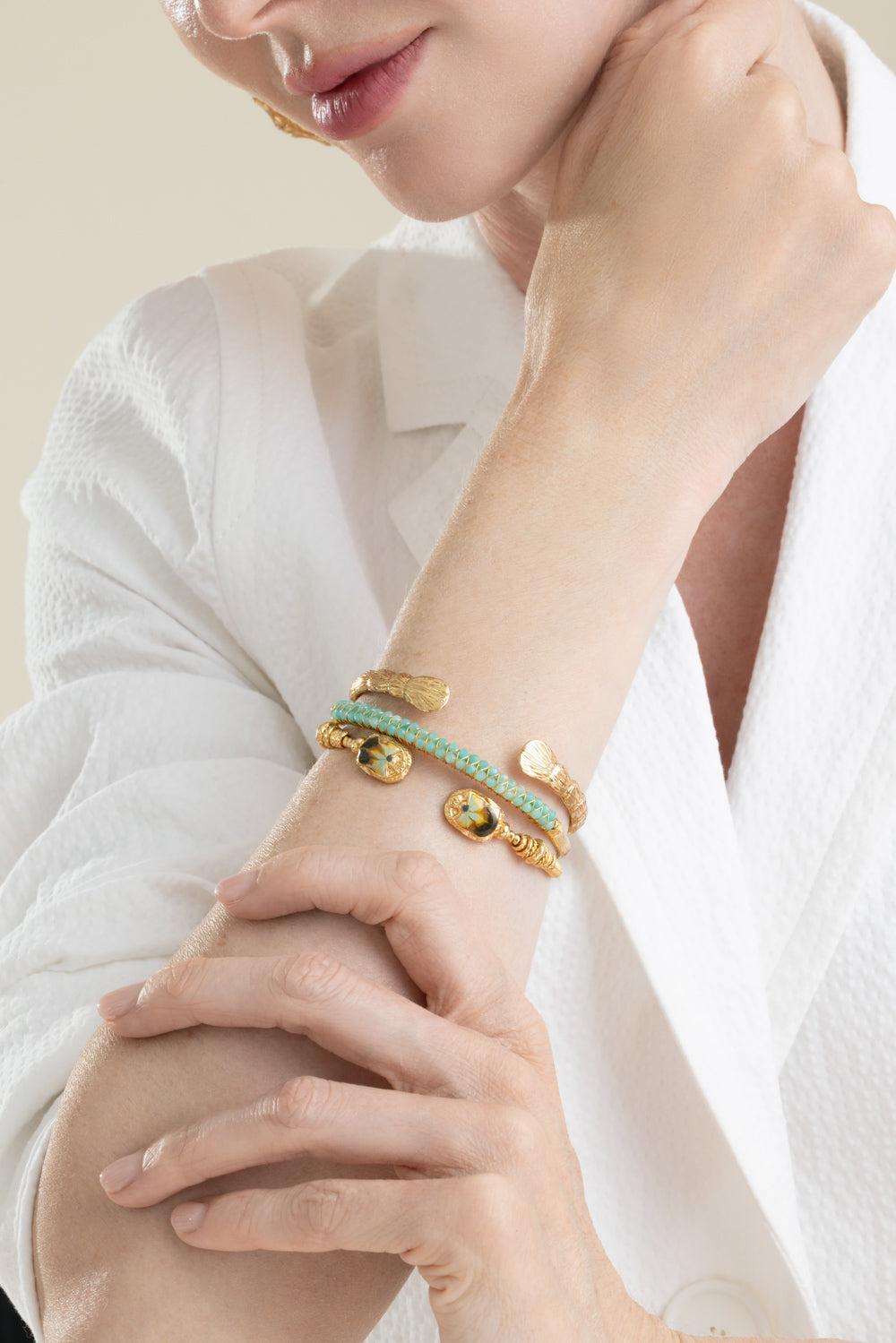 Liane Bangle Bracelet-GOLD-JEWELRYBOUTIQUEBRACELET O-GAS BIJOUX