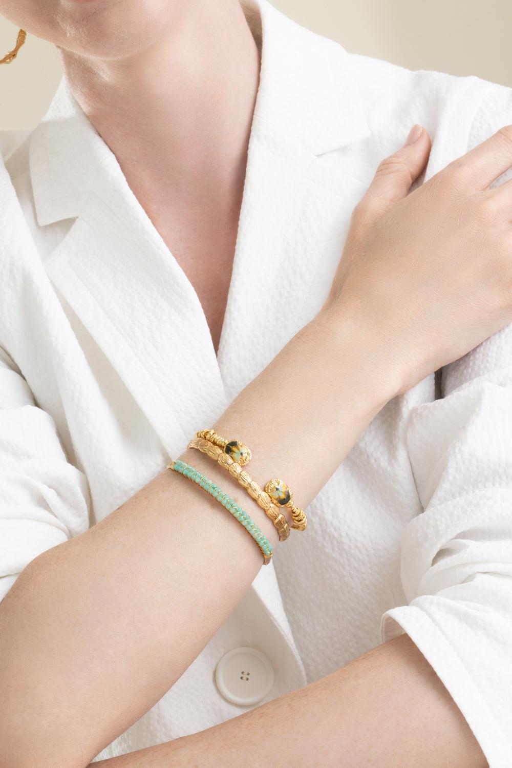 Liane Bangle Bracelet-GOLD-JEWELRYBOUTIQUEBRACELET O-GAS BIJOUX