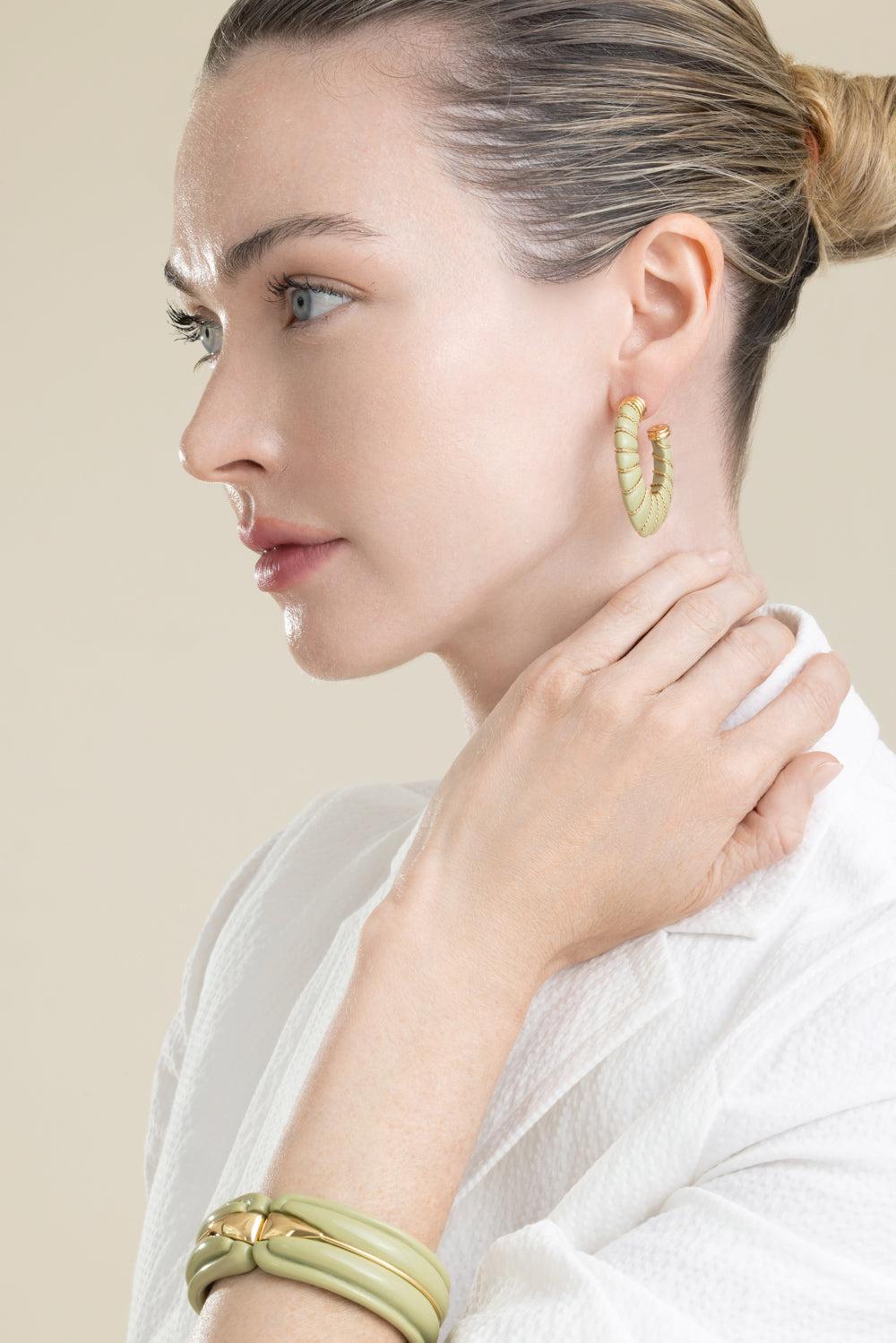 Almond Small Cyclade Earrings-ALMOND-JEWELRYBOUTIQUEEARRING-GAS BIJOUX