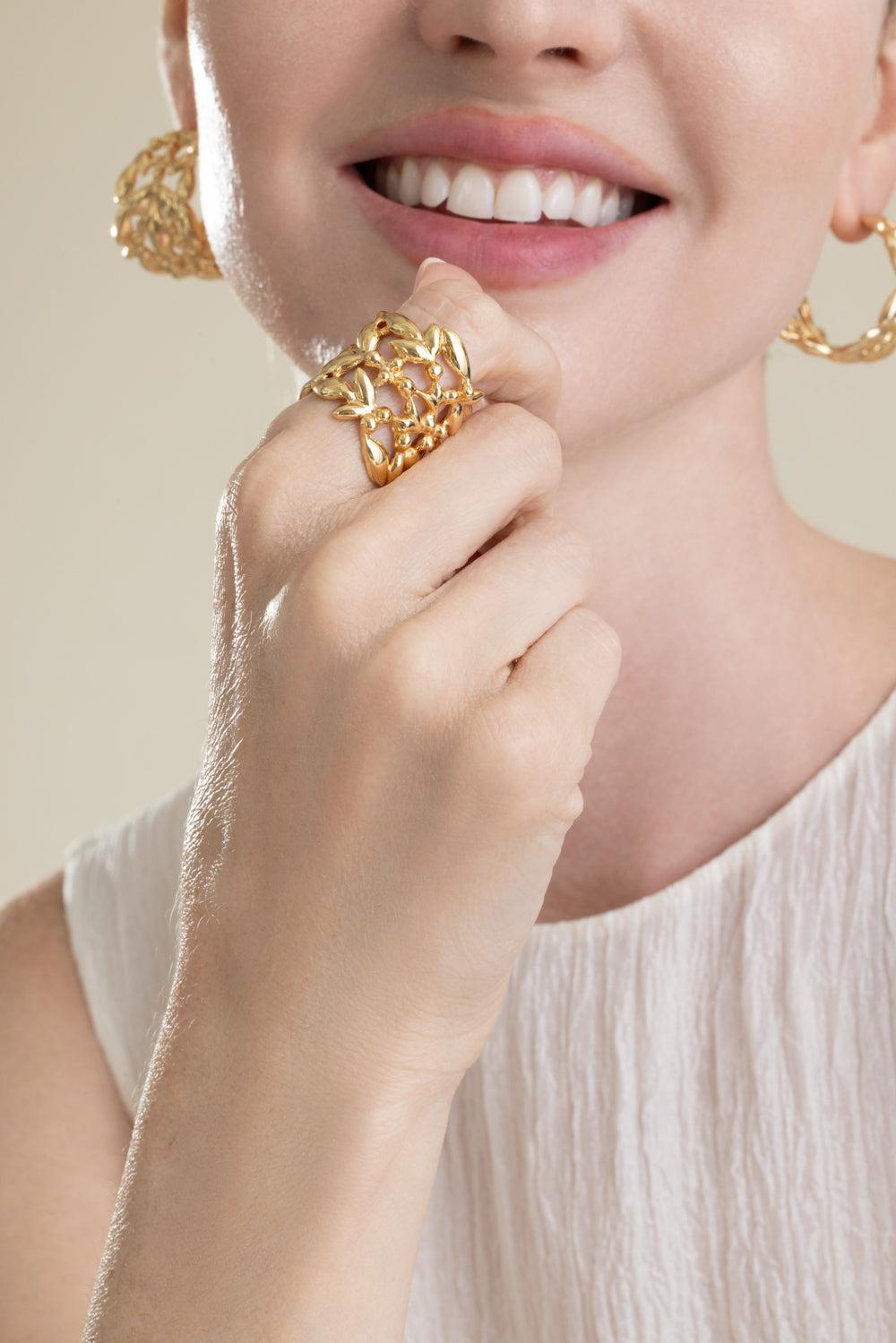 Olea Cuff Ring-GOLD-6.5-JEWELRYBOUTIQUERING-GAS BIJOUX