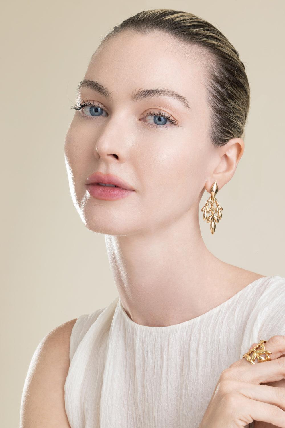 Olea Small Earrings-GOLD-JEWELRYBOUTIQUEEARRING-GAS BIJOUX