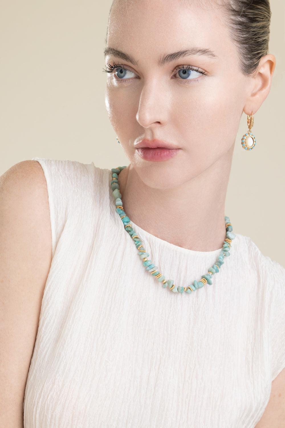 Green Mini Aloha Necklace-GREEN-JEWELRYBOUTIQUENECKLACE O-GAS BIJOUX