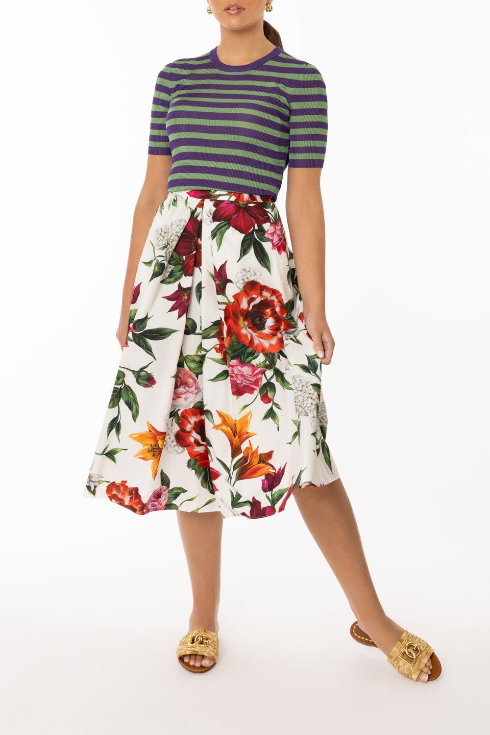 Pleated Midi Skirt-WHANEMN-38-CLOTHINGSKIRTMIDI-DOLCE & GABBANA