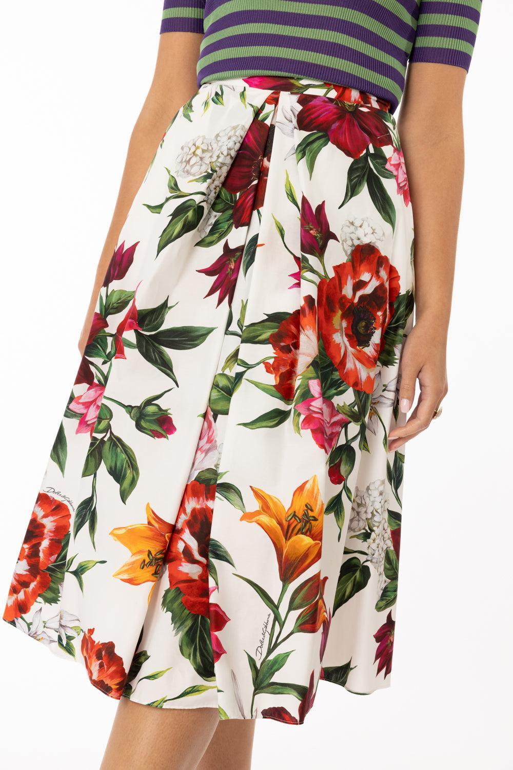 Pleated Midi Skirt-WHANEMN-38-CLOTHINGSKIRTMIDI-DOLCE & GABBANA