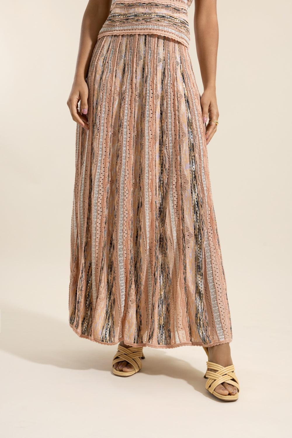 Clio Midi Skirt-GEOMETRC-P-CLOTHINGSKIRTMIDI-ULLA JOHNSON