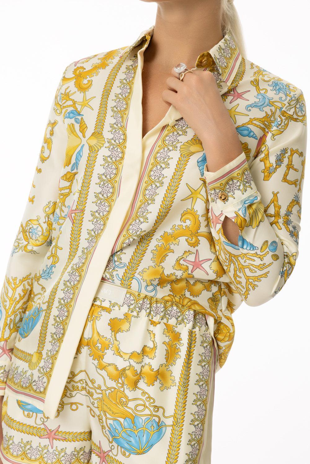 Underwater Barocco Shirt-EGSHLMLT-36-CLOTHINGTOPBLOUSE-VERSACE