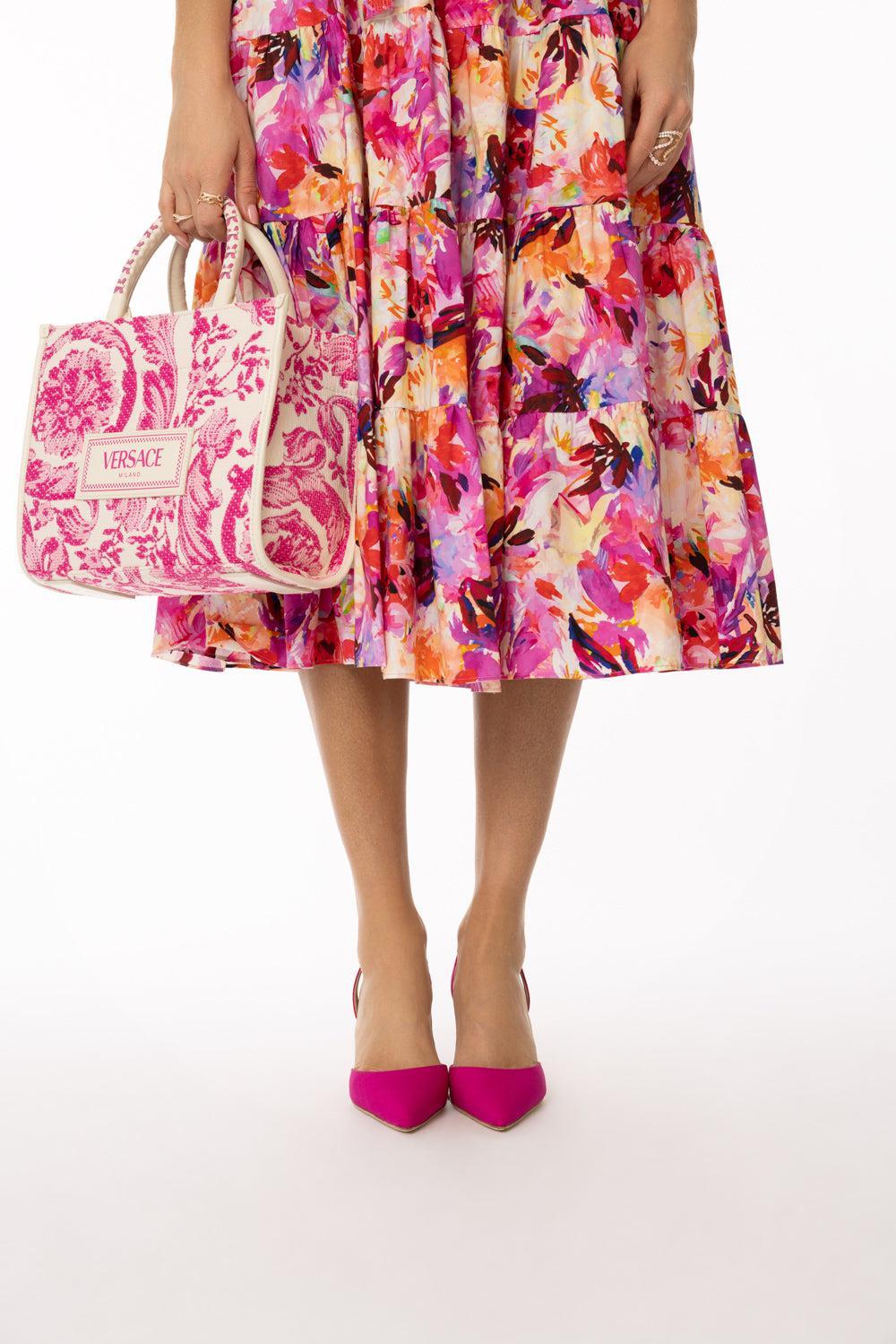 Carolyne Pump 70 - Pink Satin-BRIGHT PINK-37-SHOEPUMP-MANOLO BLAHNIK