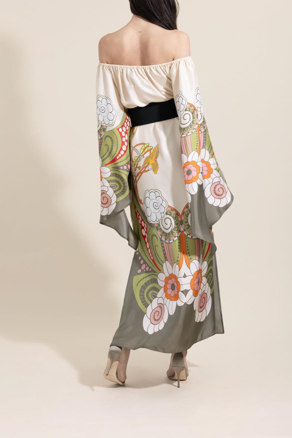 Goddess Dress - Ambrosia Placée-FLORAL-XS-CLOTHINGDRESSCASUAL-LA DOUBLEJ