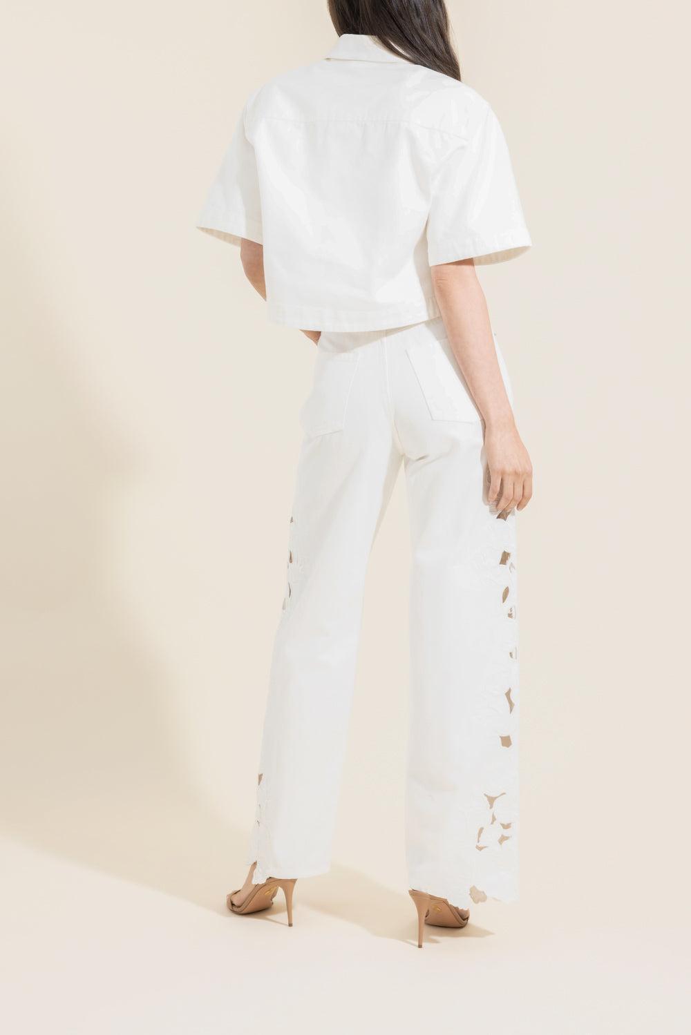 Albaine Embroidered Shirt-CREAM-XS-CLOTHINGTOPBLOUSE-SIMKHAI