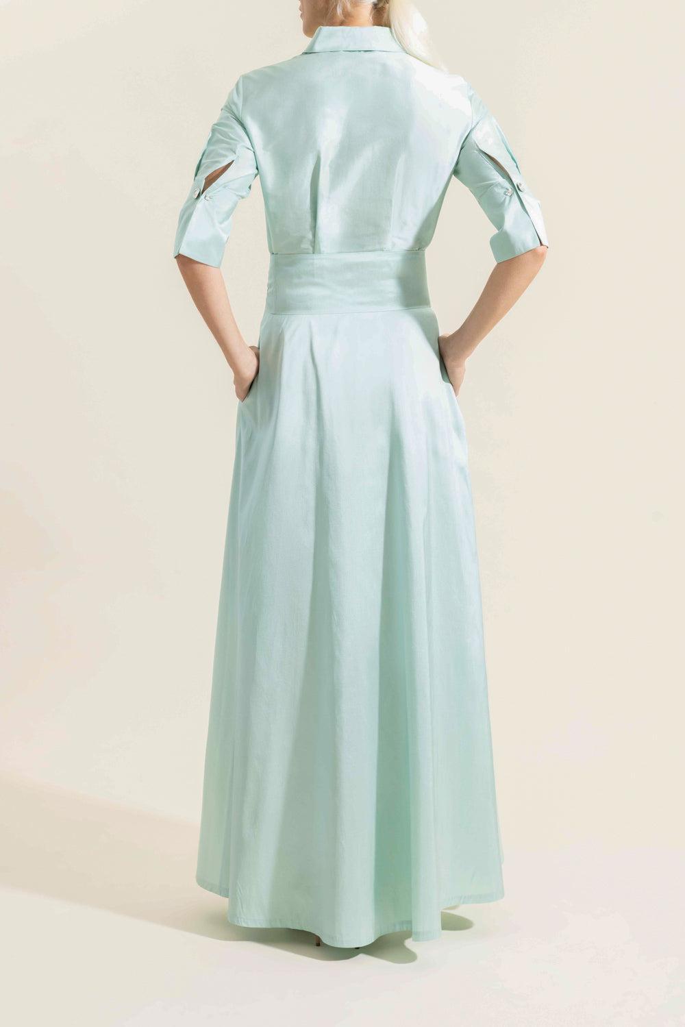 Marysu Long Dress-GREEN-38-CLOTHINGDRESSCASUAL-SARA ROKA