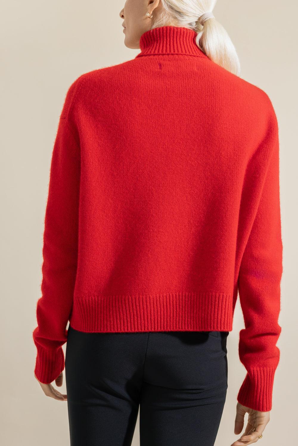 Long Sleeve Turtleneck Sweater-RED-XS-CLOTHINGTOPSWEATER-SPRWMN