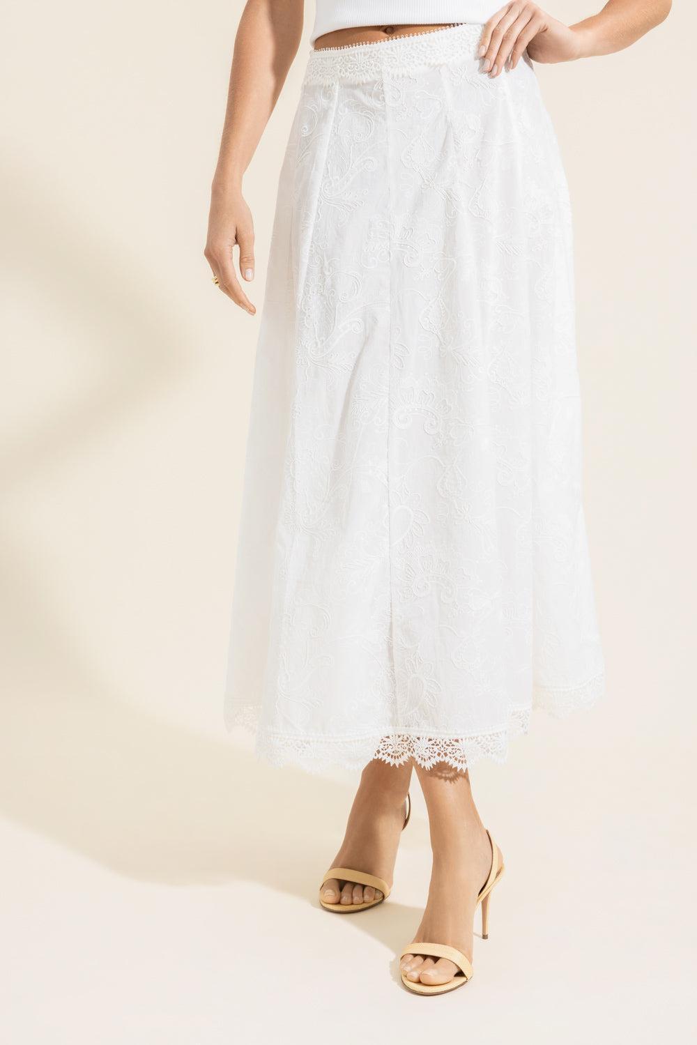 Kaluha Maxi Skirt-WHITE-XS-CLOTHINGSKIRTMAXI-WAIMARI