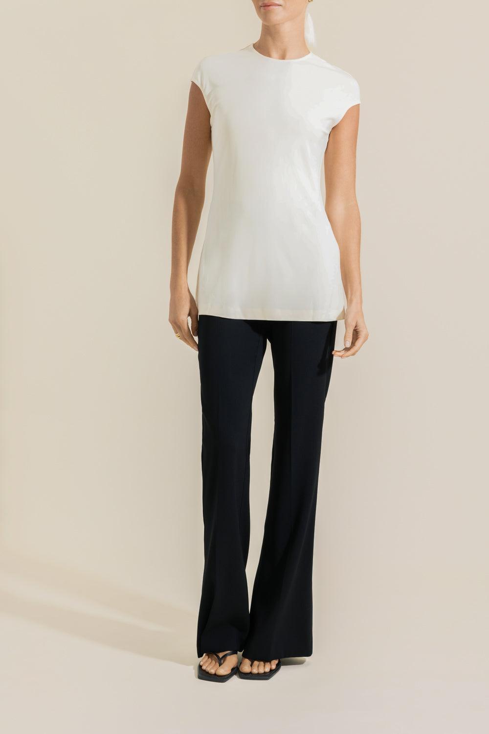 Everyday Top - Ecru-CREAM-XS-CLOTHINGTOPBLOUSE-TOTEME