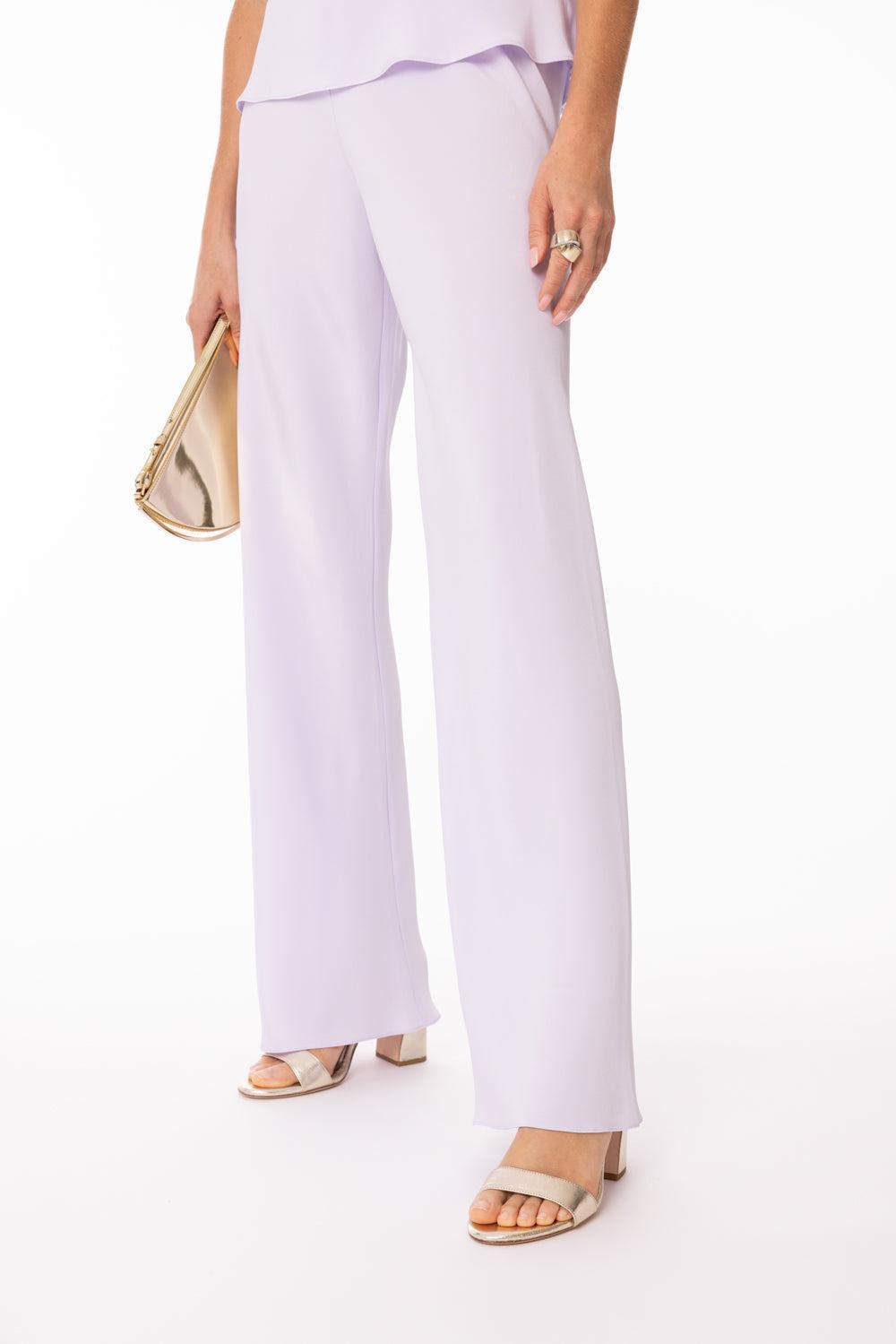 Bias Wide Leg Pant - Lilac-LILAC-P-CLOTHINGPANTWIDE LEG-PETER COHEN
