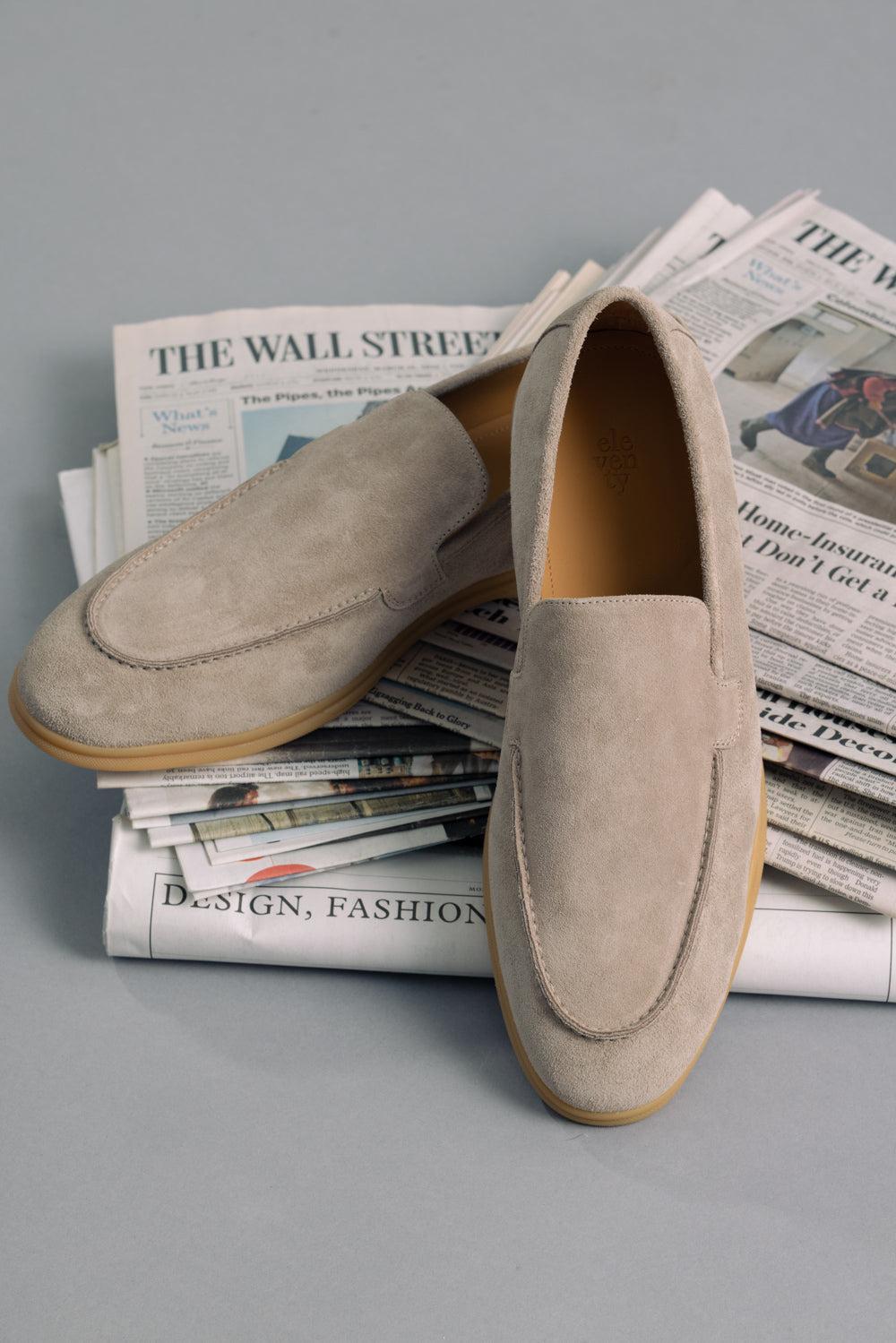 Suede Loafer - Taupe-TAUPE-41-MENSSHOECASUAL-ELEVENTY