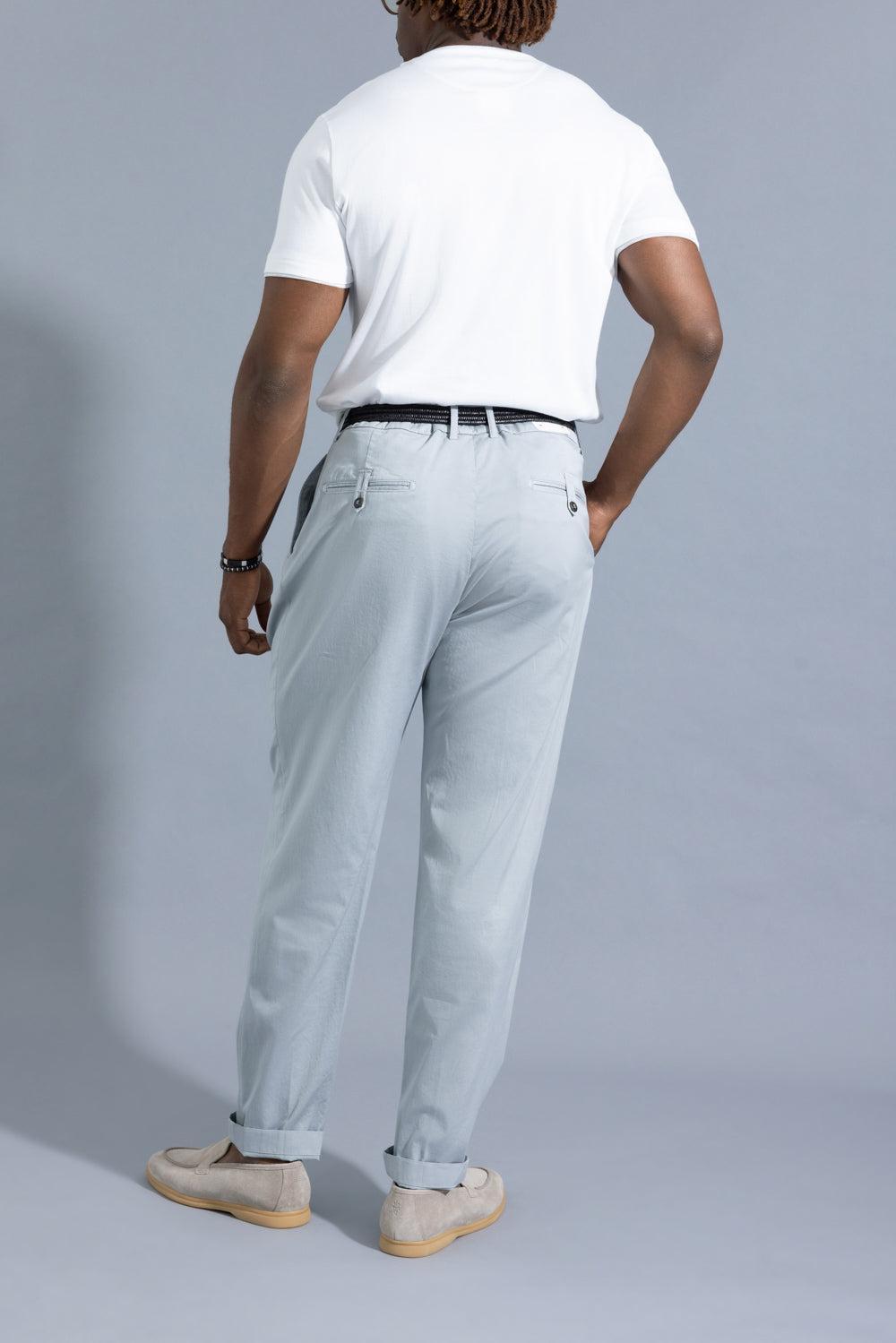 Pleated Trouser - Zucchero-BLUE-30-MENSCLOTHINGPANTS-ELEVENTY