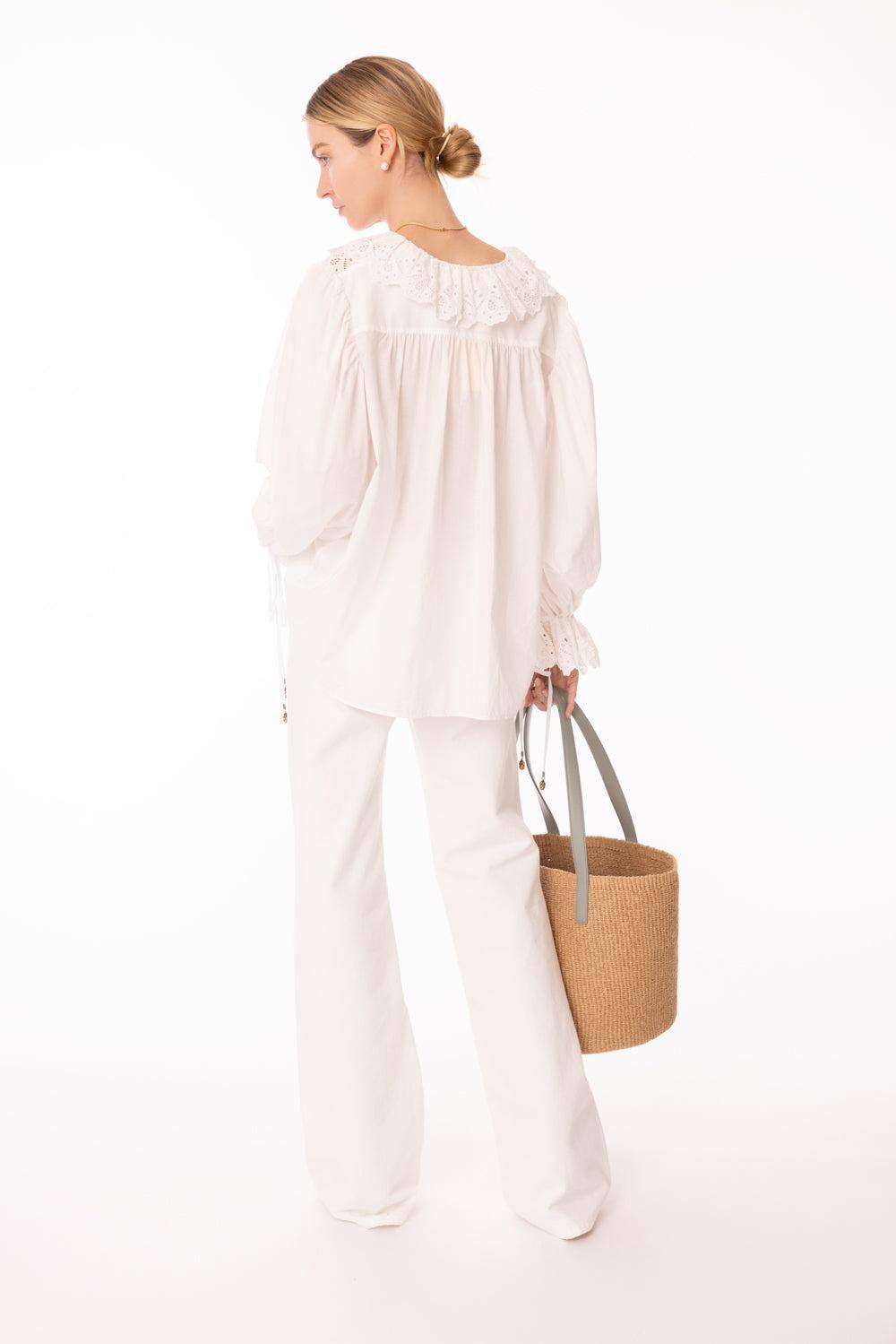 Ruffle Blouse-ICONICMK-34-CLOTHINGTOPBLOUSE-CHLOÉ