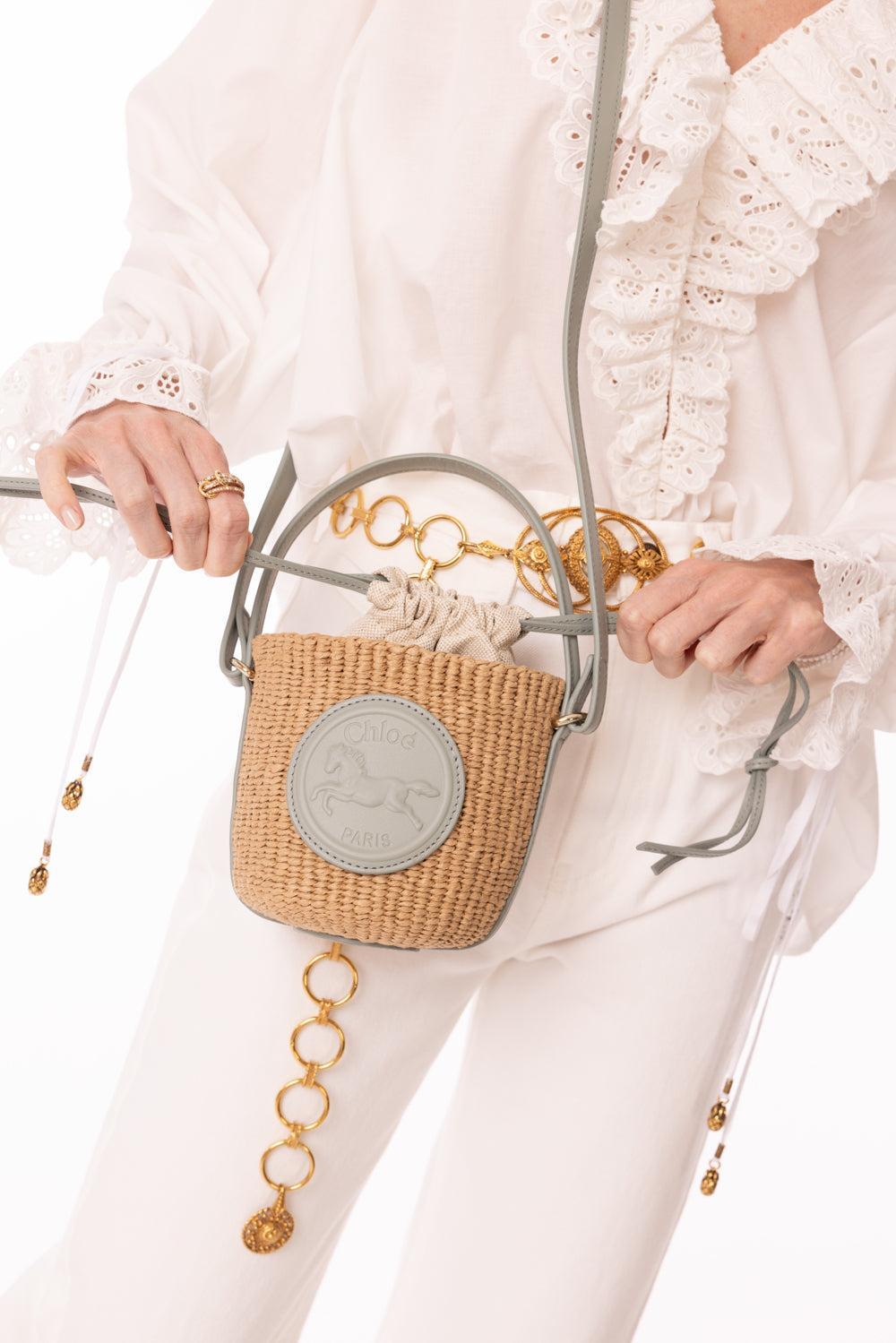 Horse Medal Basket Bag-BLUISHGR-O/S-HANDBAGSHOULDER-CHLOÉ