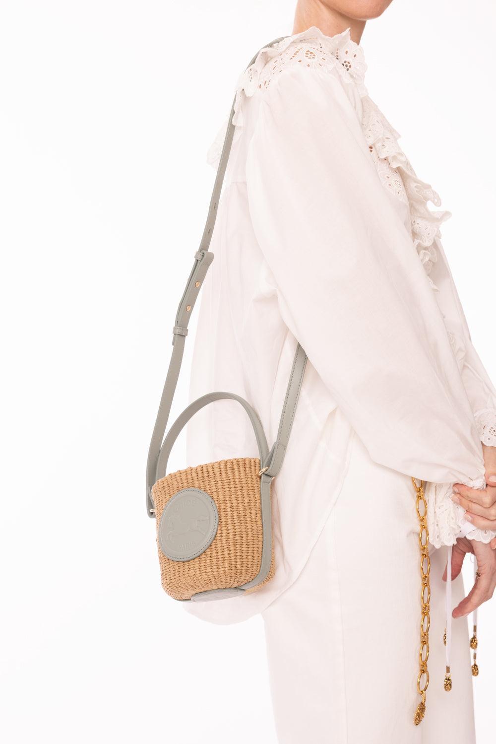 Horse Medal Basket Bag-BLUISHGR-O/S-HANDBAGSHOULDER-CHLOÉ