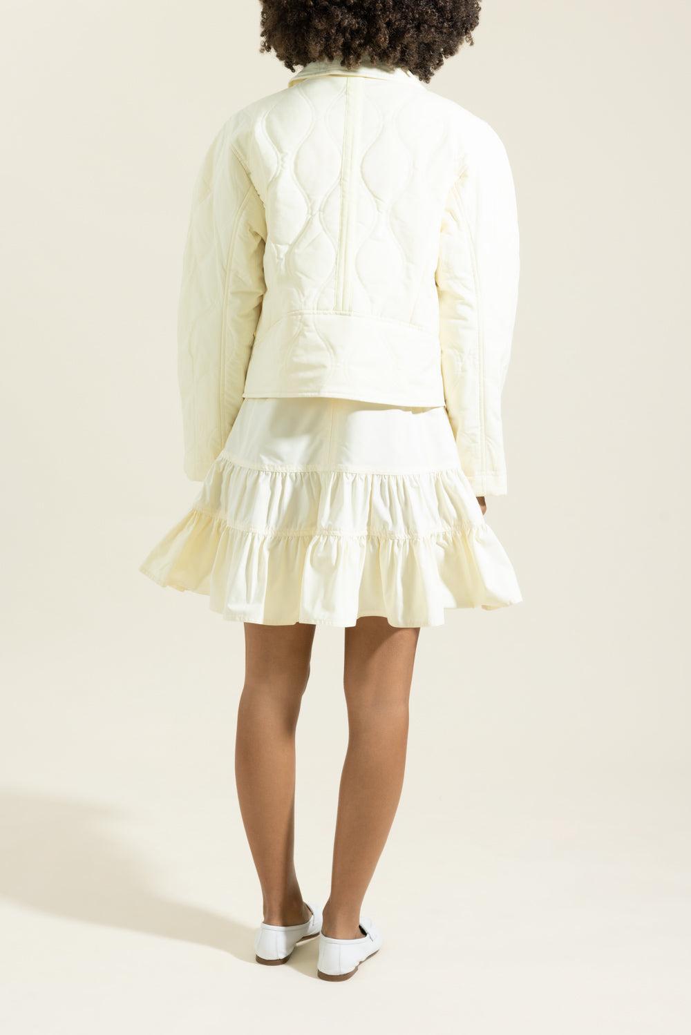 Leonie Quilted Jacket-YELLOW-P-CLOTHINGJACKETCASUAL-ULLA JOHNSON