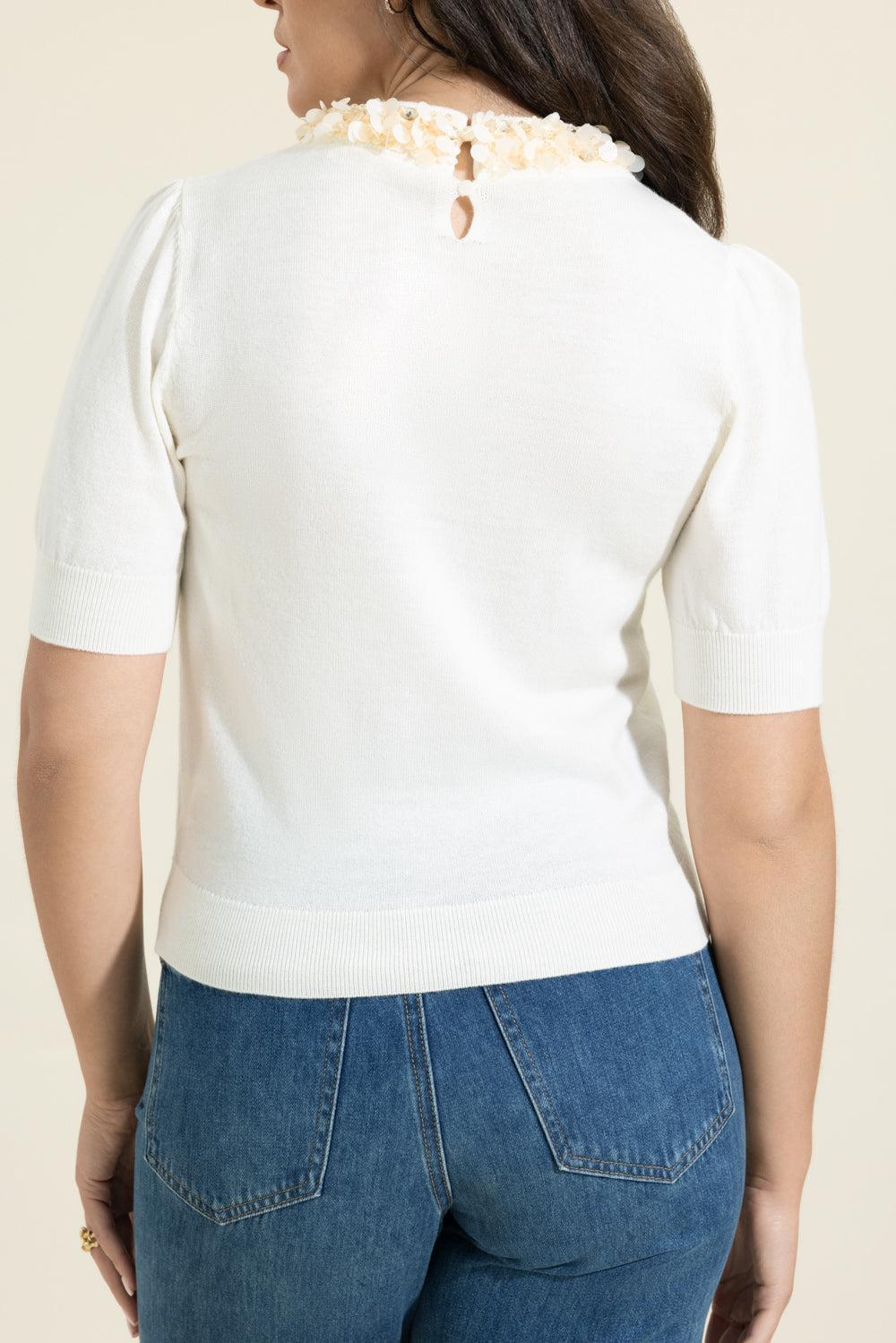 Jude Embellished Top-CREAM-P-CLOTHINGTOPKNITS-ULLA JOHNSON
