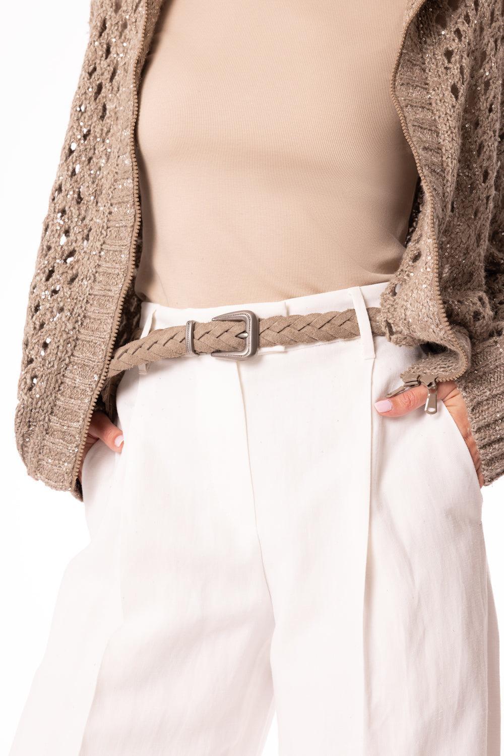 Braided Belt-ICE-S-ACCESSORIEBELTS-BRUNELLO CUCINELLI