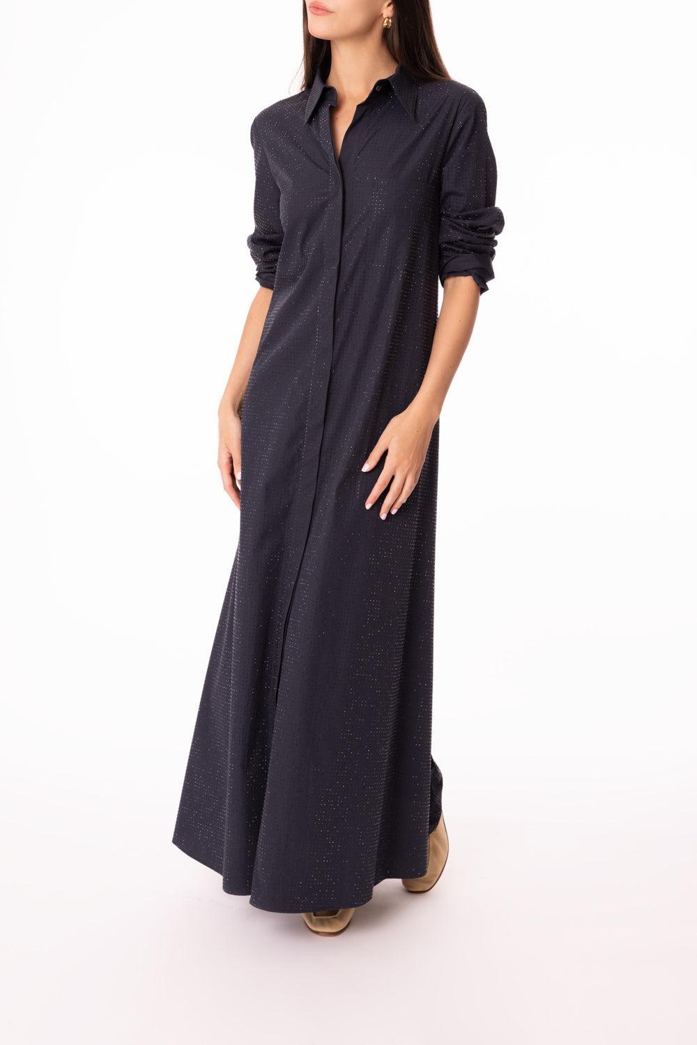 Jennys Gown - Midnight Crystal-MIDNIGHT-S-CLOTHINGDRESSCASUAL-TWP