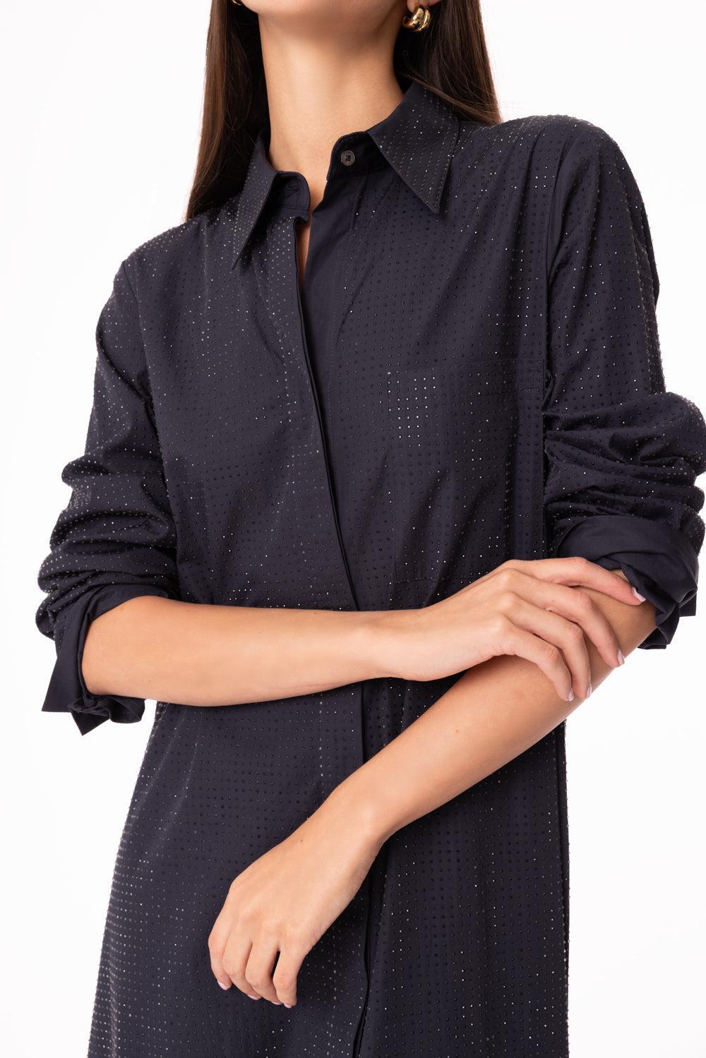 Jennys Gown - Midnight Crystal-MIDNIGHT-S-CLOTHINGDRESSCASUAL-TWP
