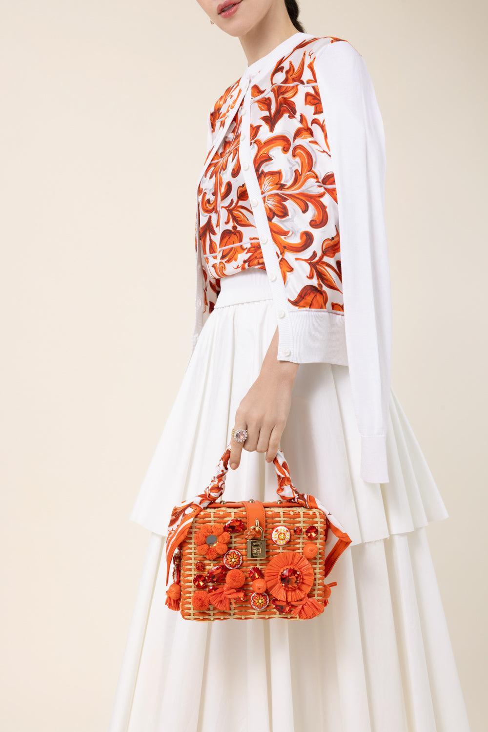 Dolce Box Bag - Maiolica Orange-ORANGE-HANDBAGTOP HANDLE-DOLCE & GABBANA