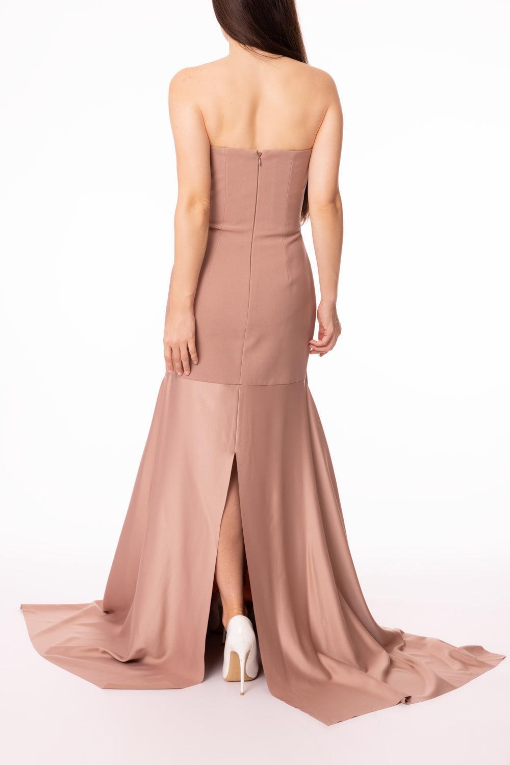 Alessandra Maxi Dress-COCOA-2-CLOTHINGDRESSGOWN-SOLACE LONDON