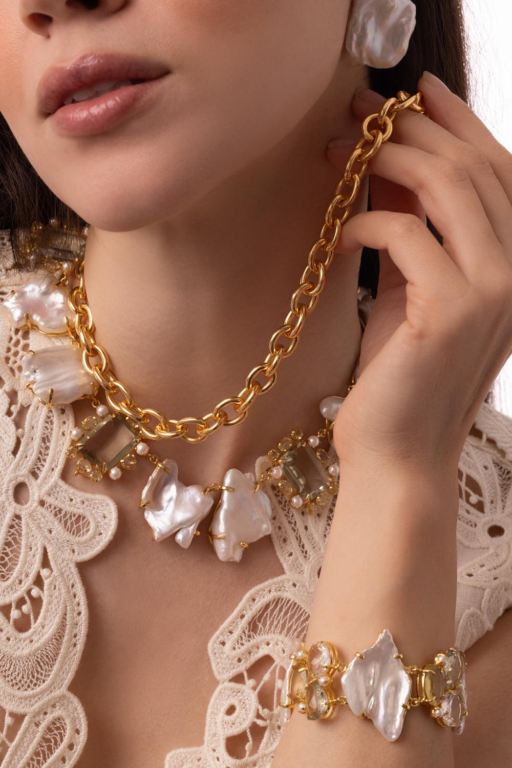 Sienna Necklace-YELLOW-JEWELRYBOUTIQUENECKLACE O-BOUNKIT JEWELRY