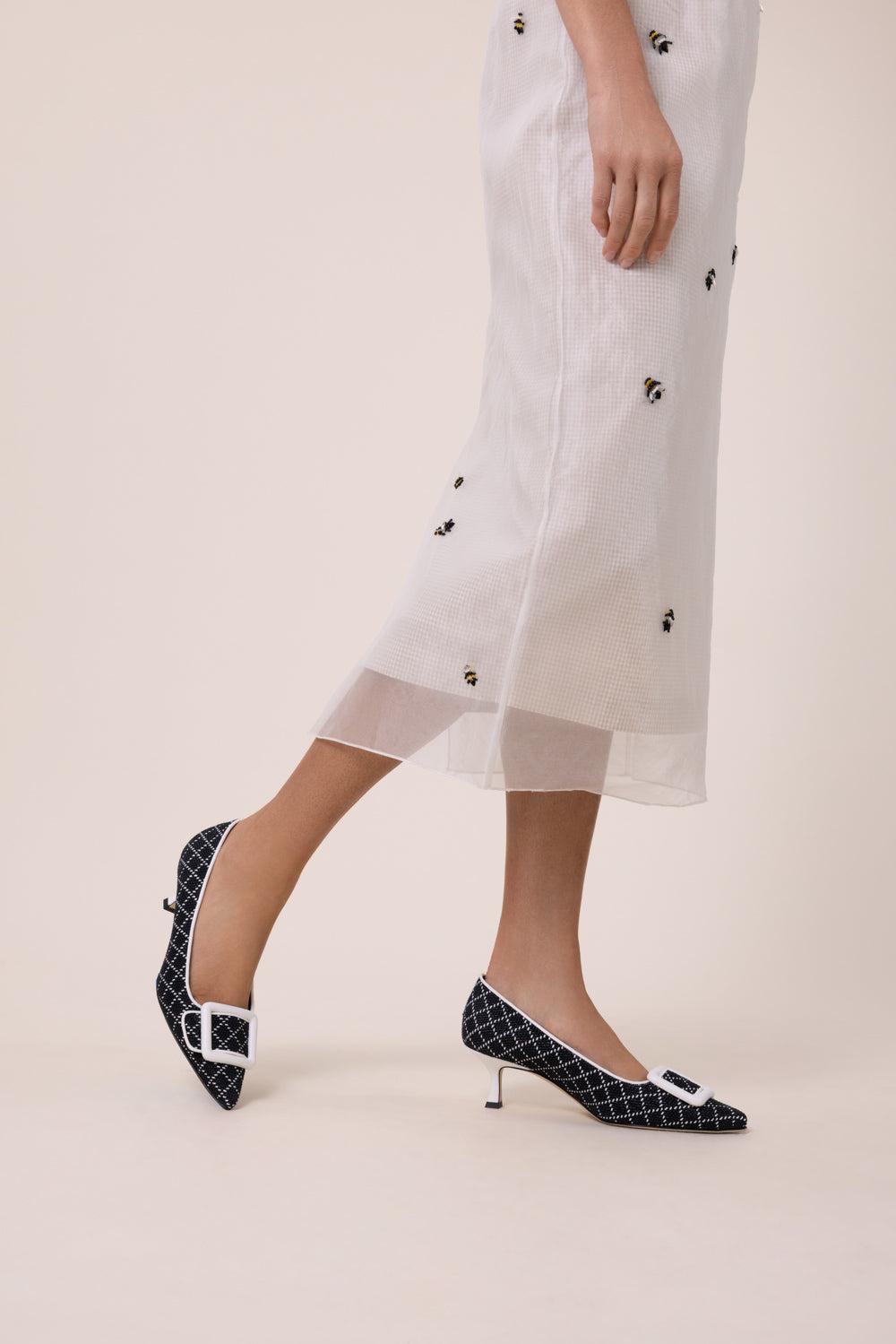 Maysale Pump 50 - Black White-BLACK-35.5-SHOEPUMP-MANOLO BLAHNIK