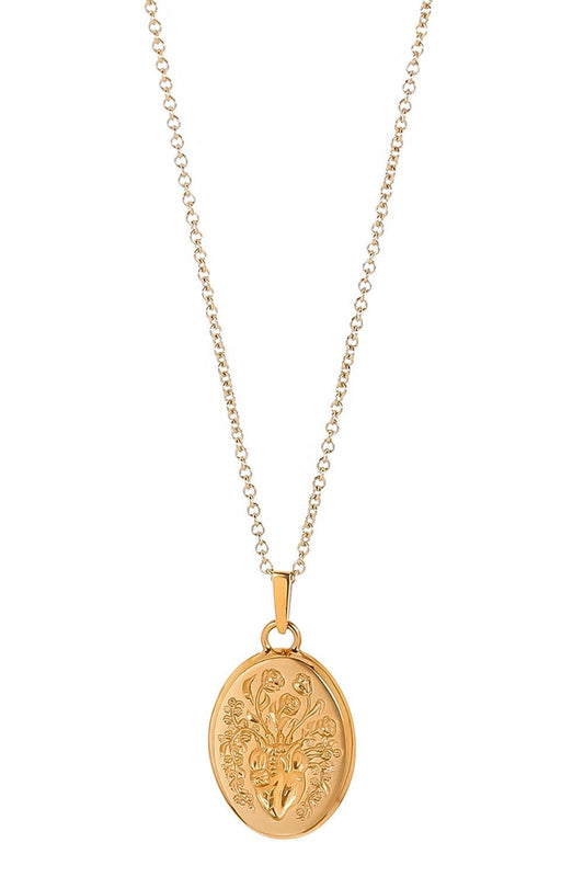 Yellow Small Heart Pendant Necklace