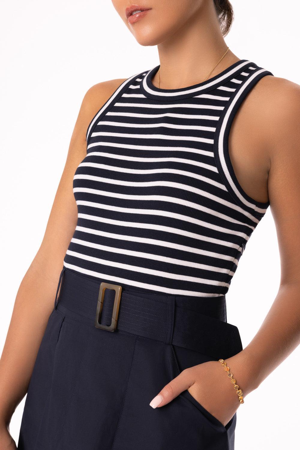 Jordyn Dress-NAVY/WHITE-XS-CLOTHINGDRESSCASUAL-VERONICA BEARD